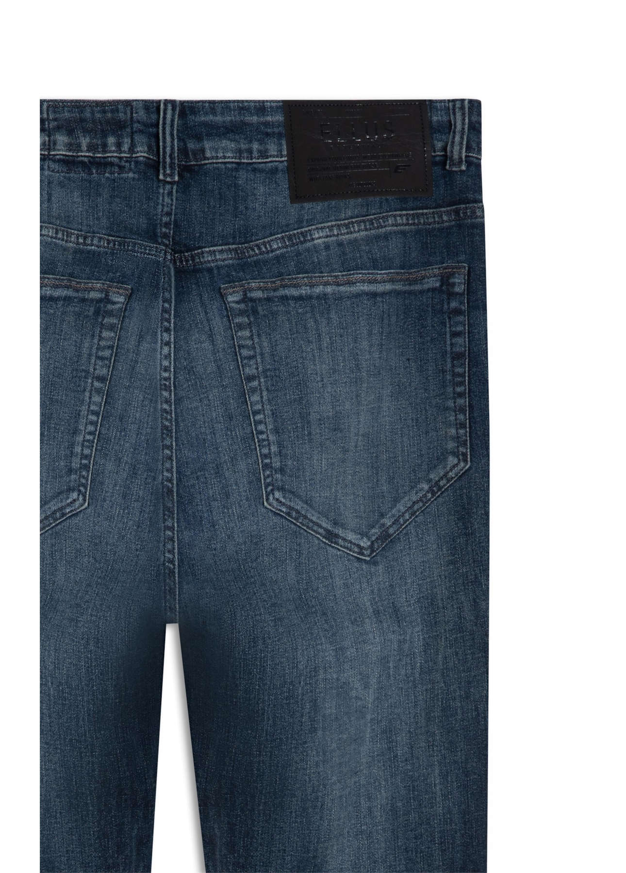 Calça High Comfort Stretch Skinny Lav.Escuro C/ Jato
