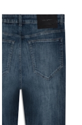 Calça High Comfort Stretch Skinny Lav.Escuro C/ Jato
