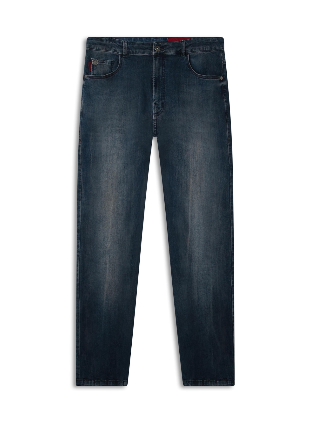 Calça High Comfort Stretch Skinny Lav. Escuro C/ Tie Dye