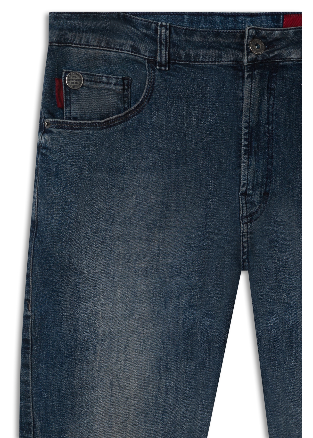 Calça High Comfort Stretch Skinny Lav. Escuro C/ Tie Dye