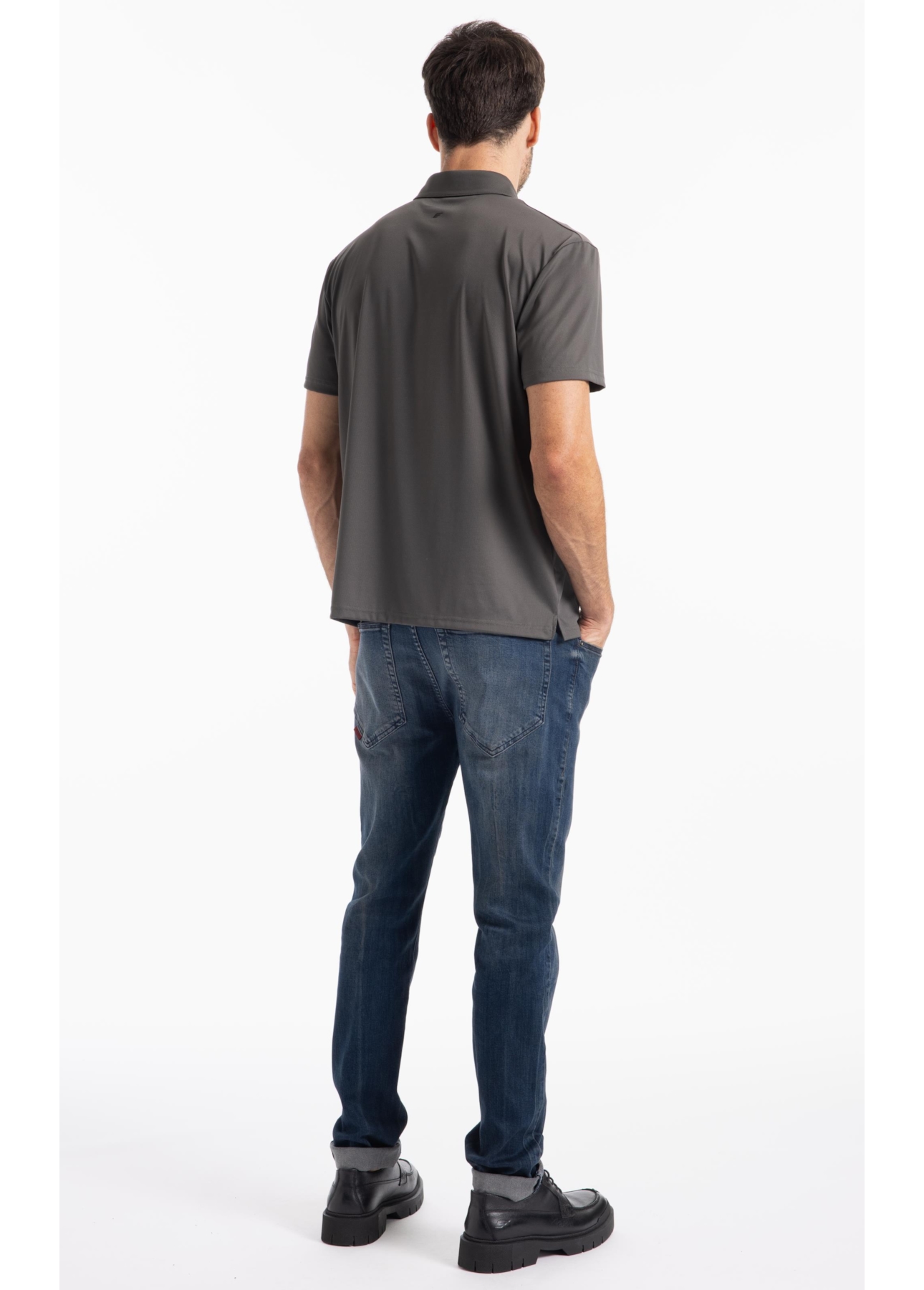 Calça High Comfort Stretch Skinny Lav. Escuro C/ Tie Dye