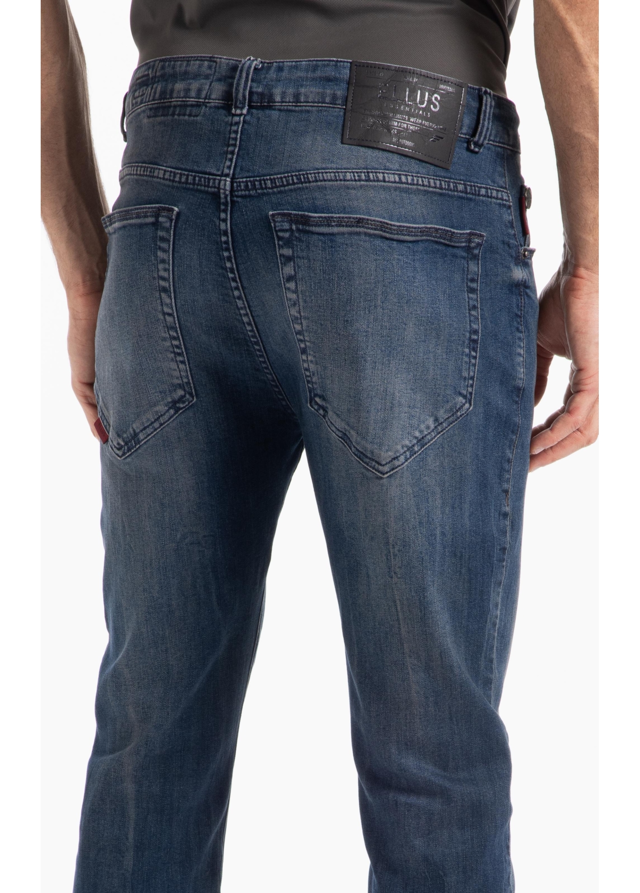 Calça High Comfort Stretch Skinny Lav. Escuro C/ Tie Dye