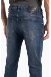 Calça High Comfort Stretch Skinny Lav. Escuro C/ Tie Dye