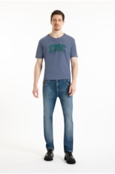 Calça High Comfort Stretch Skinny Lav.Medio Grampos