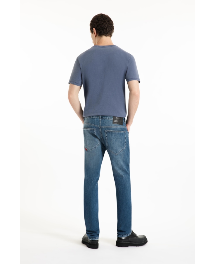 Calça High Comfort Stretch Skinny Lav.Medio Grampos