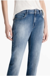 Calça High Comfort Stretch Slim 1943-Lav.Medio C/Tie Dye