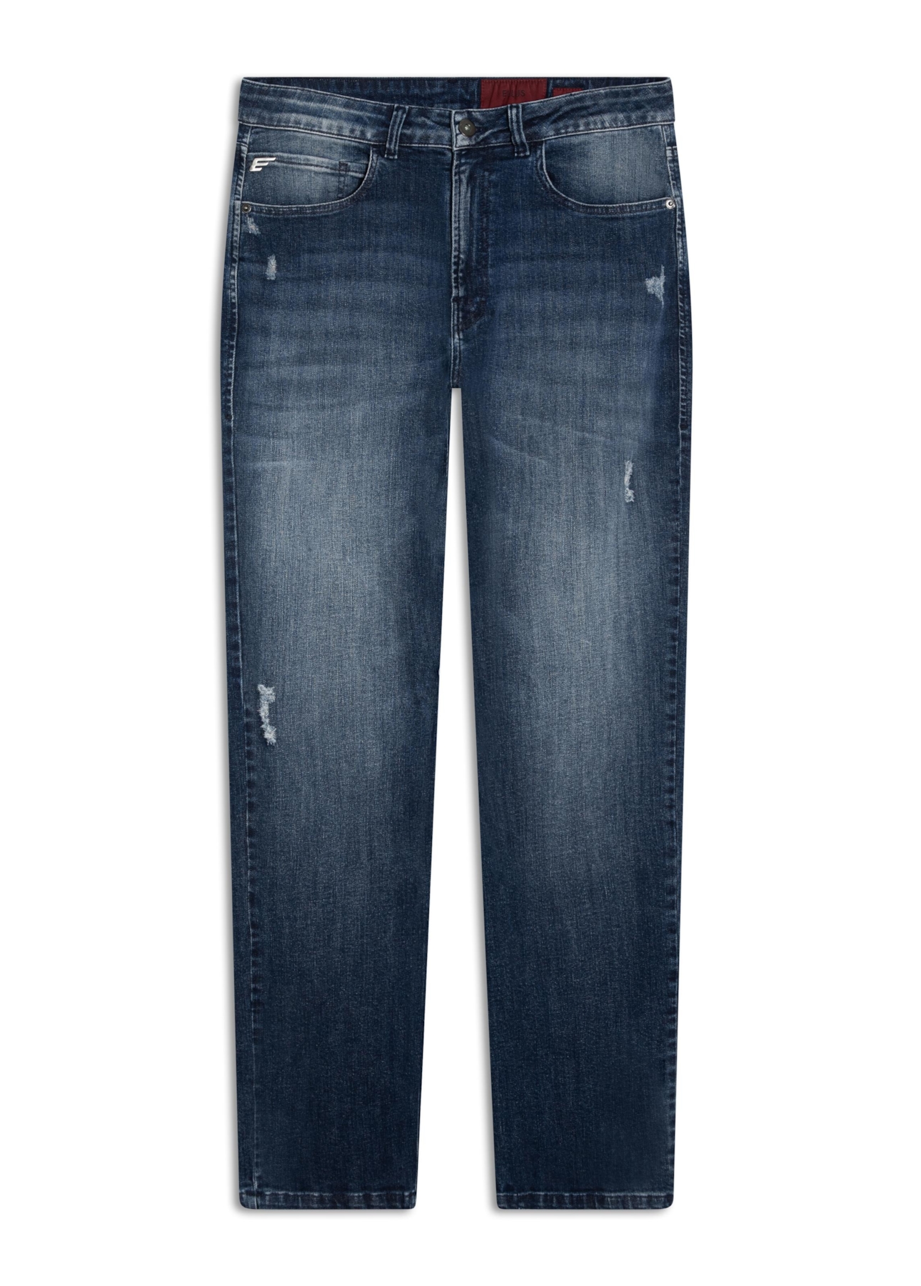 Calça High Comfort Stretch Slim 5 Pockets Lav Medio C/Puidos