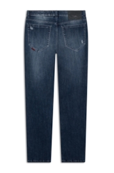 Calça High Comfort Stretch Slim 5 Pockets Lav Medio C/Puidos