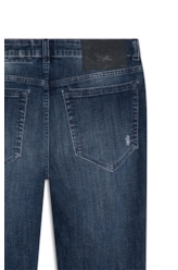 Calça High Comfort Stretch Slim 5 Pockets Lav Medio C/Puidos