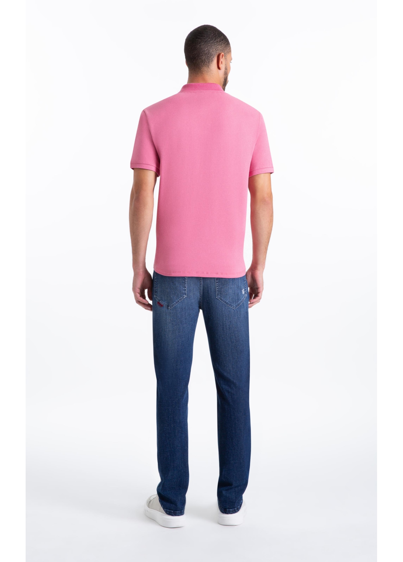 Calça High Comfort Stretch Slim 5 Pockets Lav Medio C/Puidos