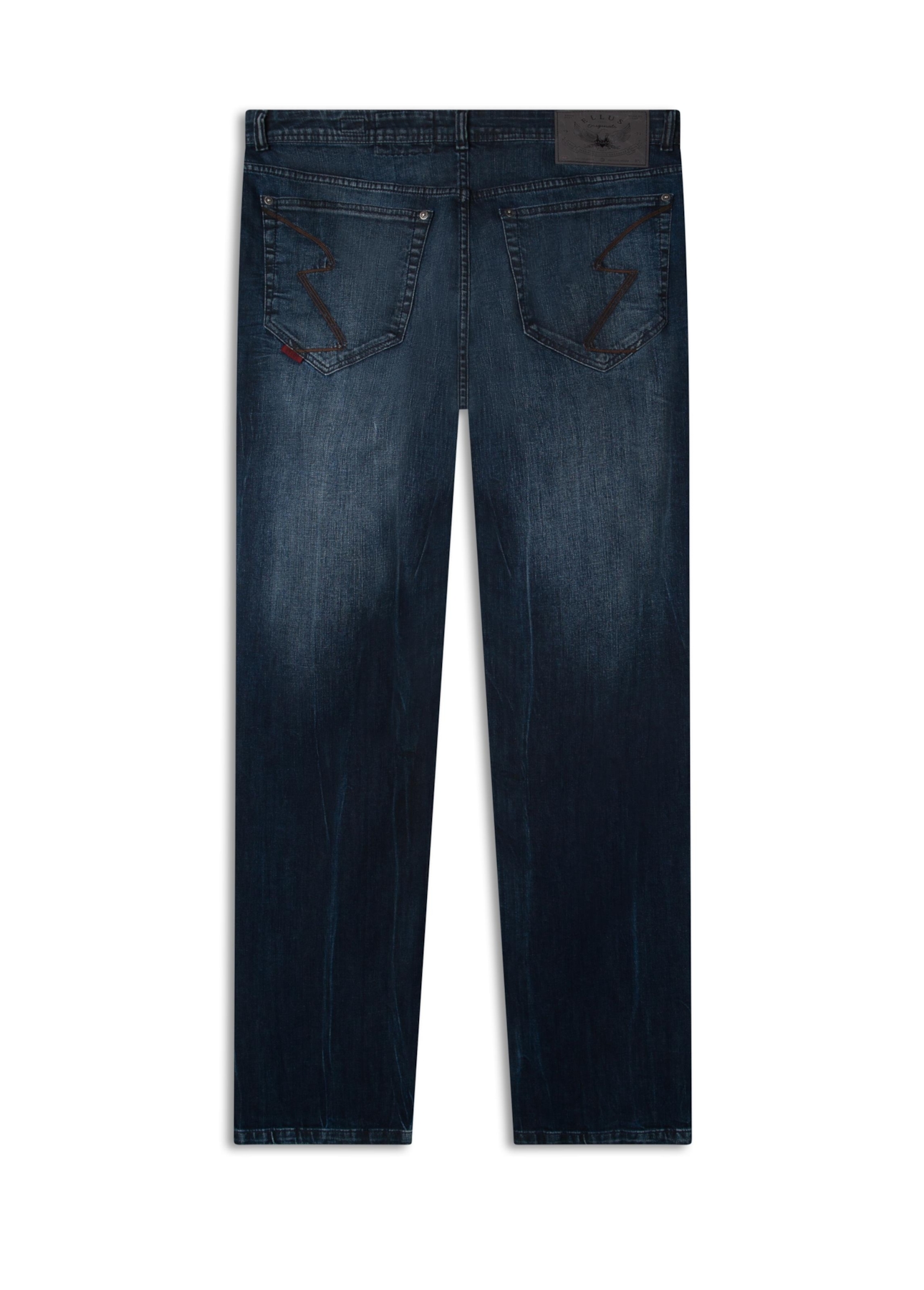 Calça High Comfort Stretch Slim Filigrana Lav. Escuro C/ Tie Dye