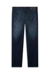 Calça High Comfort Stretch Slim Filigrana Lav. Escuro C/ Tie Dye