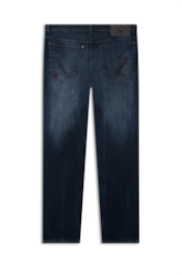 Calça High Comfort Stretch Slim Filigrana Lav. Escuro C/ Tie Dye