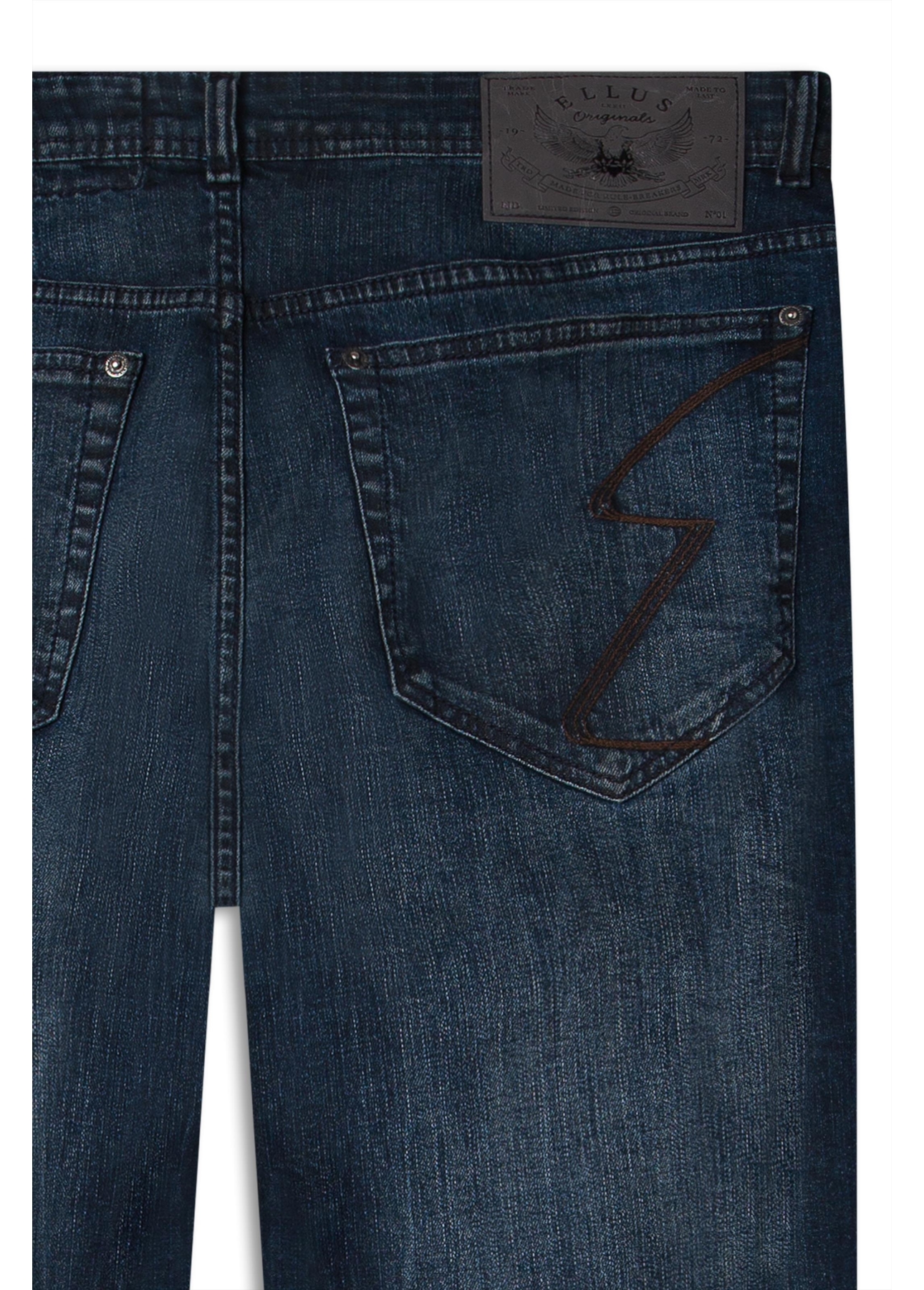 Calça High Comfort Stretch Slim Filigrana Lav. Escuro C/ Tie Dye