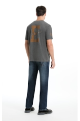 Calça High Comfort Stretch Slim Filigrana Lav. Escuro C/ Tie Dye