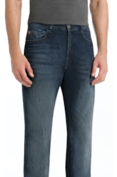 Calça High Comfort Stretch Slim Filigrana Lav. Escuro C/ Tie Dye