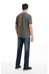 Calça High Comfort Stretch Slim Filigrana Lav. Escuro C/ Tie Dye