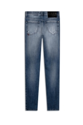 Calça High Hiper Skinny 1953.Médio C/Puídos+patch