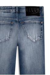 Calça High Hiper Skinny 1953.Médio C/Puídos+patch