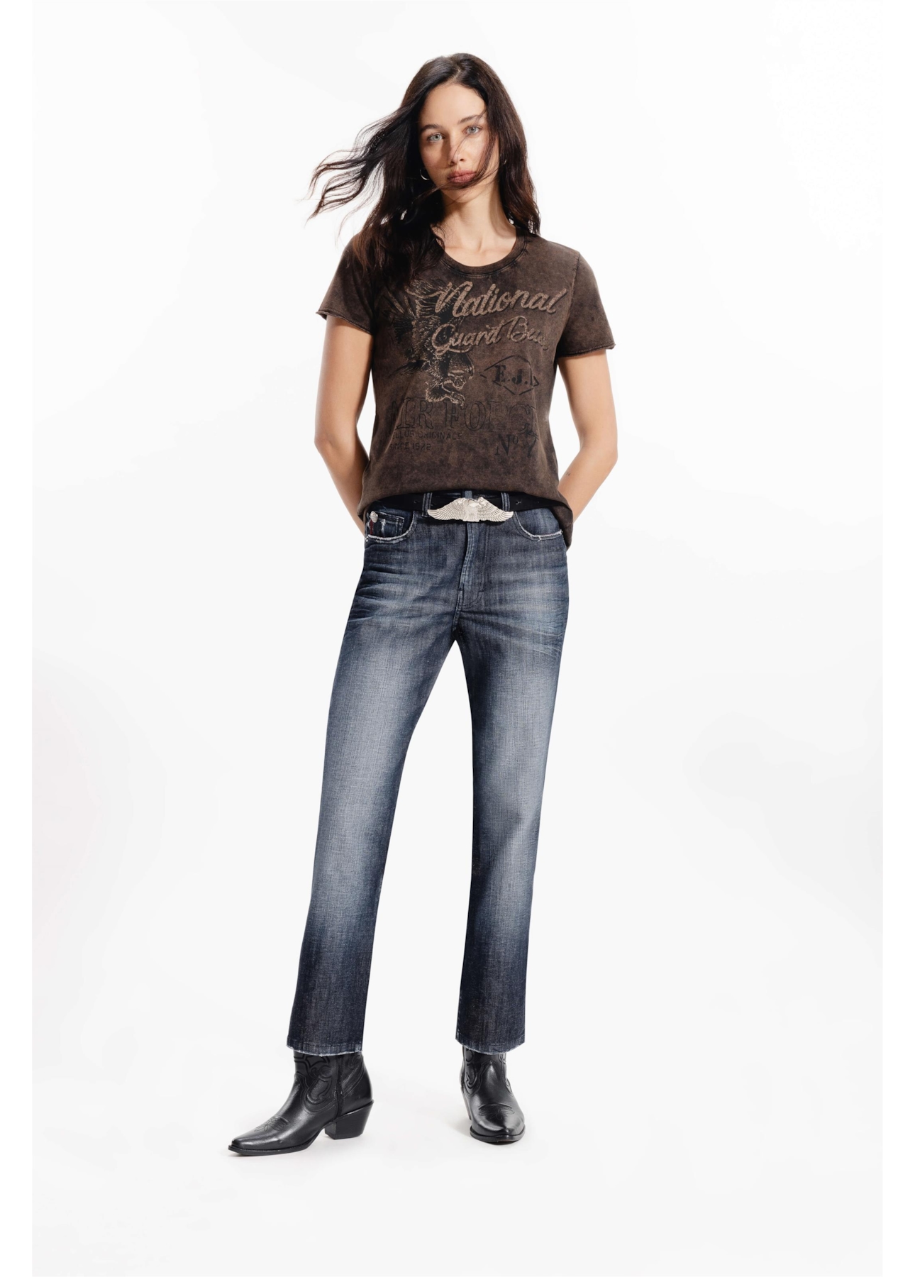 Calça Hight Comfort Dark Flame Lav.Escuro C/ 3d+peq.Puíd