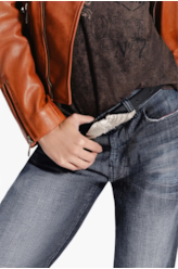 Calça Hight Comfort Dark Flame Lav.Escuro C/ 3d+peq.Puíd