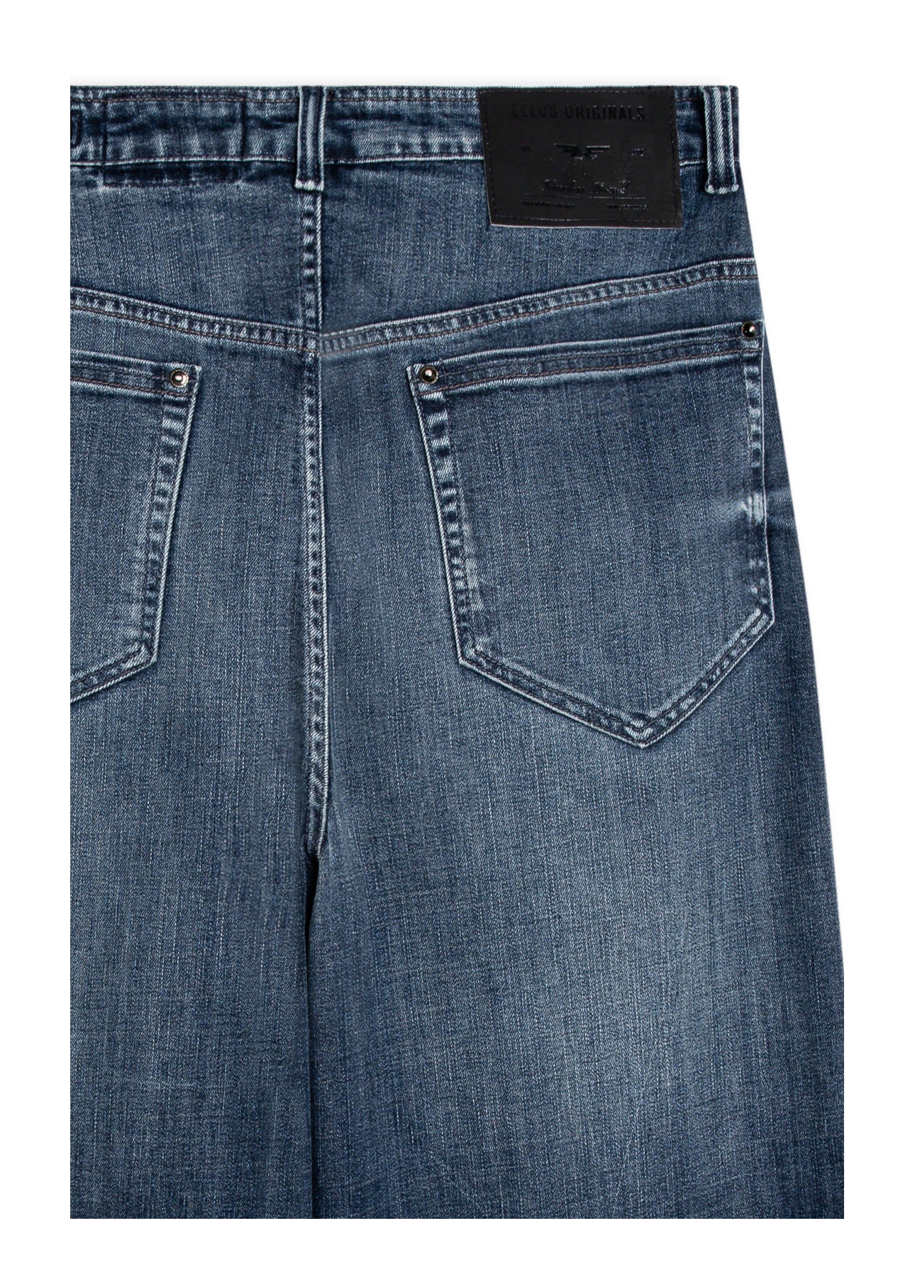 Calça Indigo Elastic Oversized 1864-Lav.Escuro C/ Grampo
