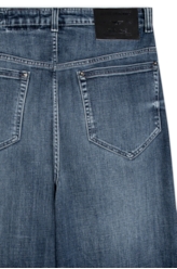 Calça Indigo Elastic Oversized 1864-Lav.Escuro C/ Grampo