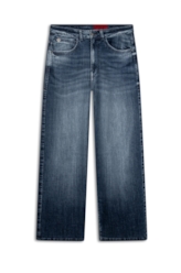 Calça Indigo Elastic Oversized 1864-Lav.Escuro C/ Grampo