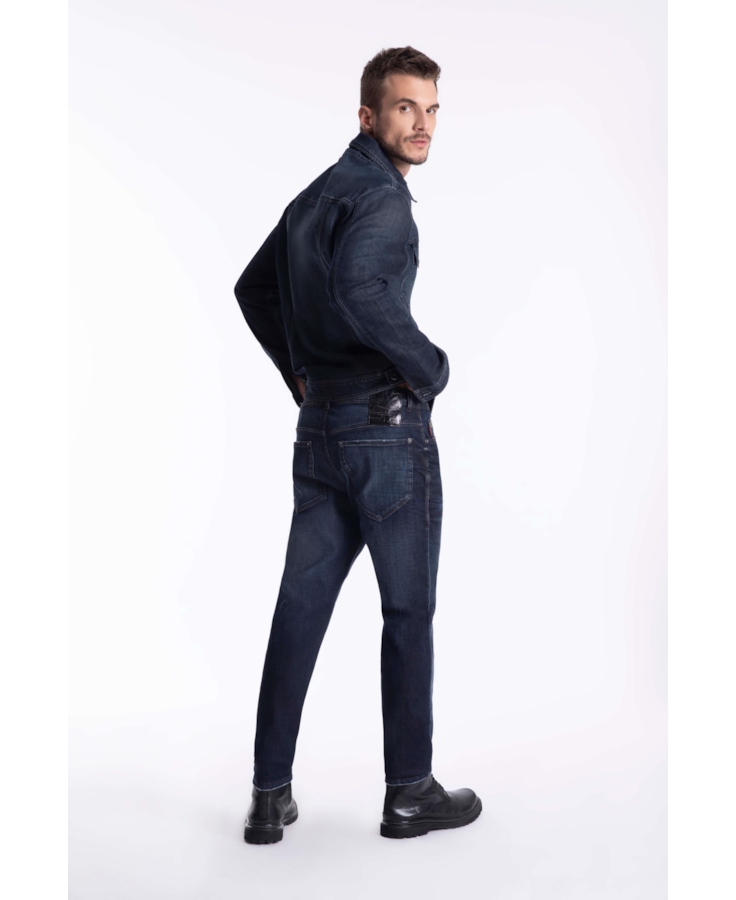Calça Indigo Elastic Skinny Western 2006-Lav.Escuro C/ Resina