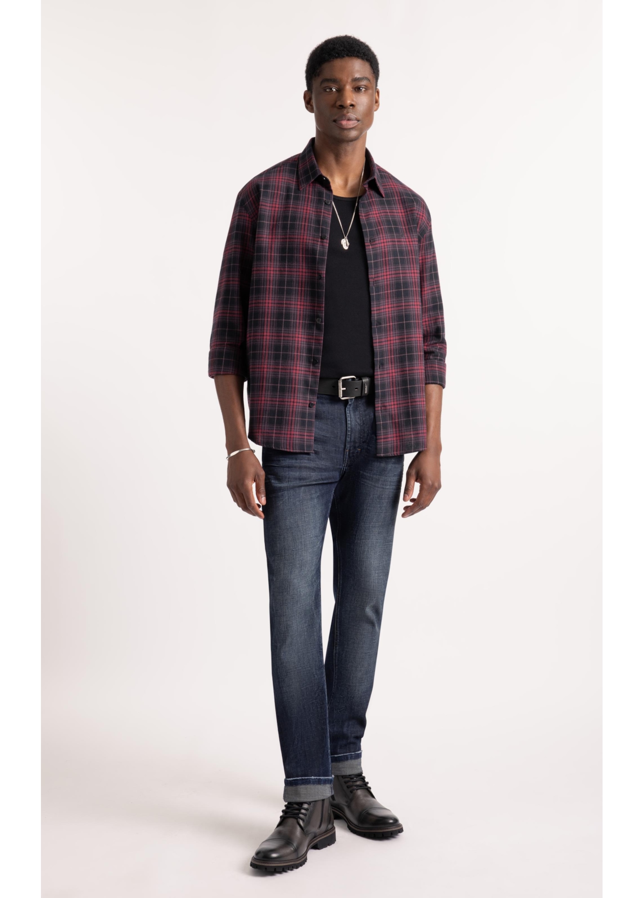 Calça Indigo Elastic Slim Filigrana Lav. Escuro
