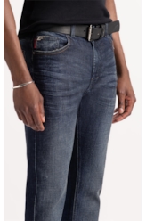 Calça Indigo Elastic Slim Filigrana Lav. Escuro