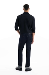 Calça Indigo Elastic Slim Lav.36 Amaciado C/ Resina