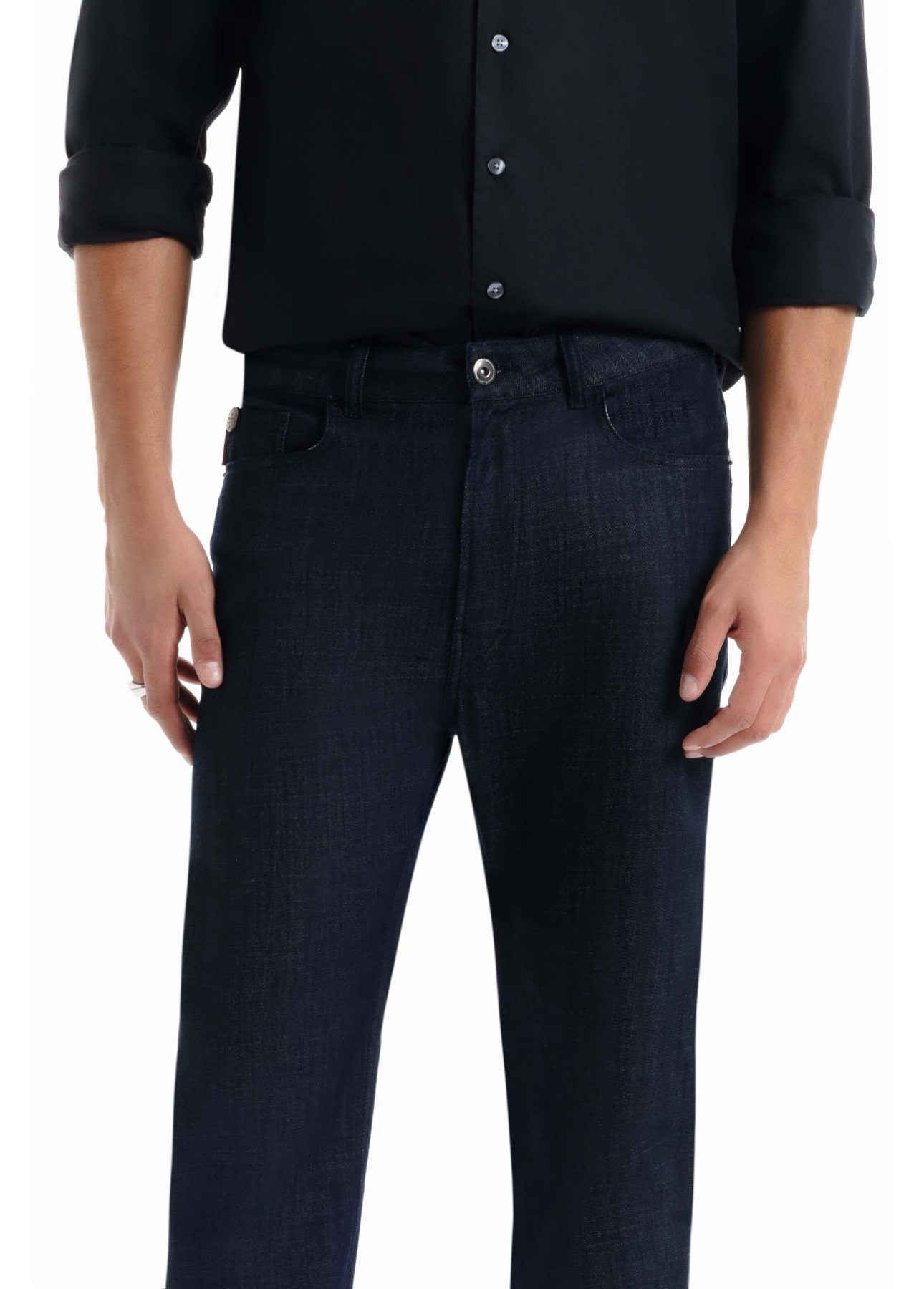 Calça Indigo Elastic Slim Lav.36 Amaciado C/ Resina