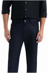 Calça Indigo Elastic Slim Lav.36 Amaciado C/ Resina