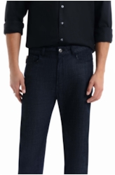 Calça Indigo Elastic Slim Lav.36 Amaciado C/ Resina