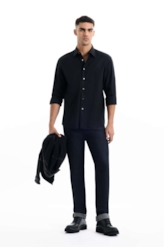 Calça Indigo Elastic Slim Lav.36 Amaciado C/ Resina