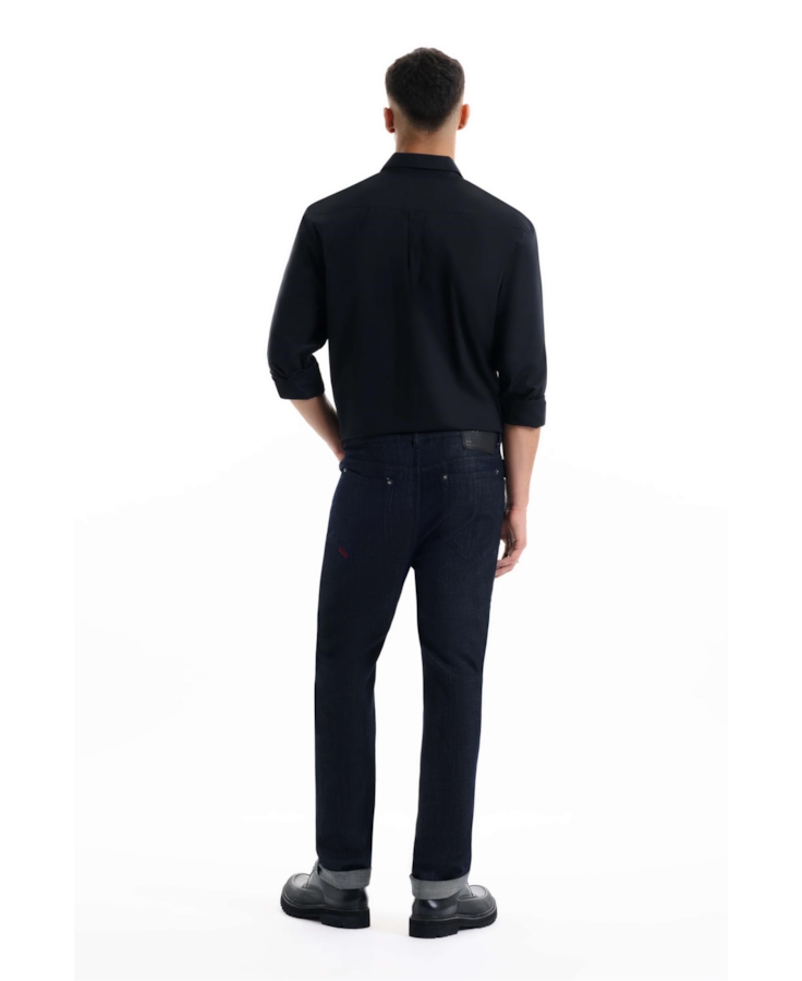 Calça Indigo Elastic Slim Lav.36 Amaciado C/ Resina