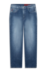 Calça Indigo Stretch  Baggy Lav.Escuro