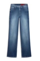Calça Indigo Stretch  Reta Lav.Escuro