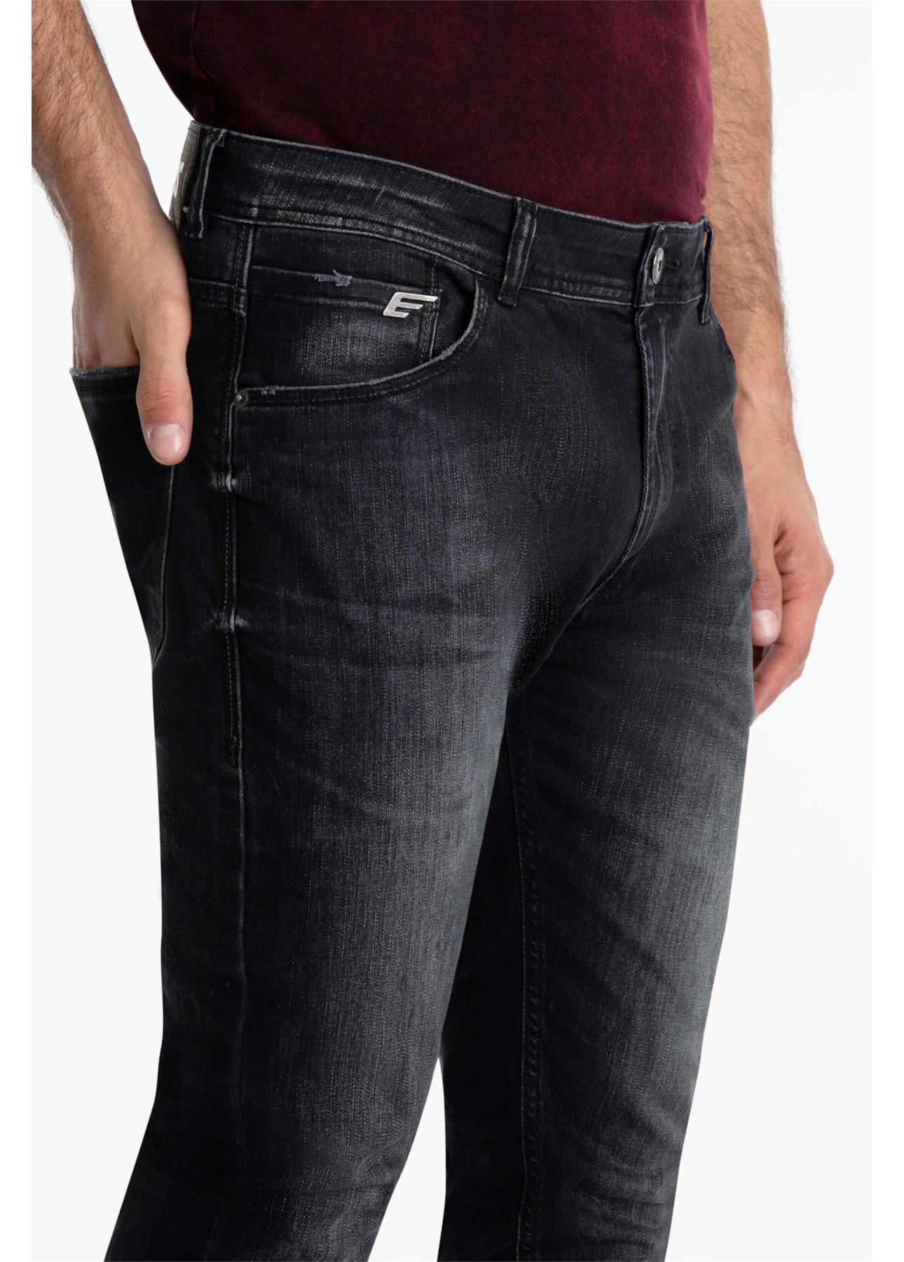 Calça Intense Black Ellus Lav.Black C/ Tie Dye
