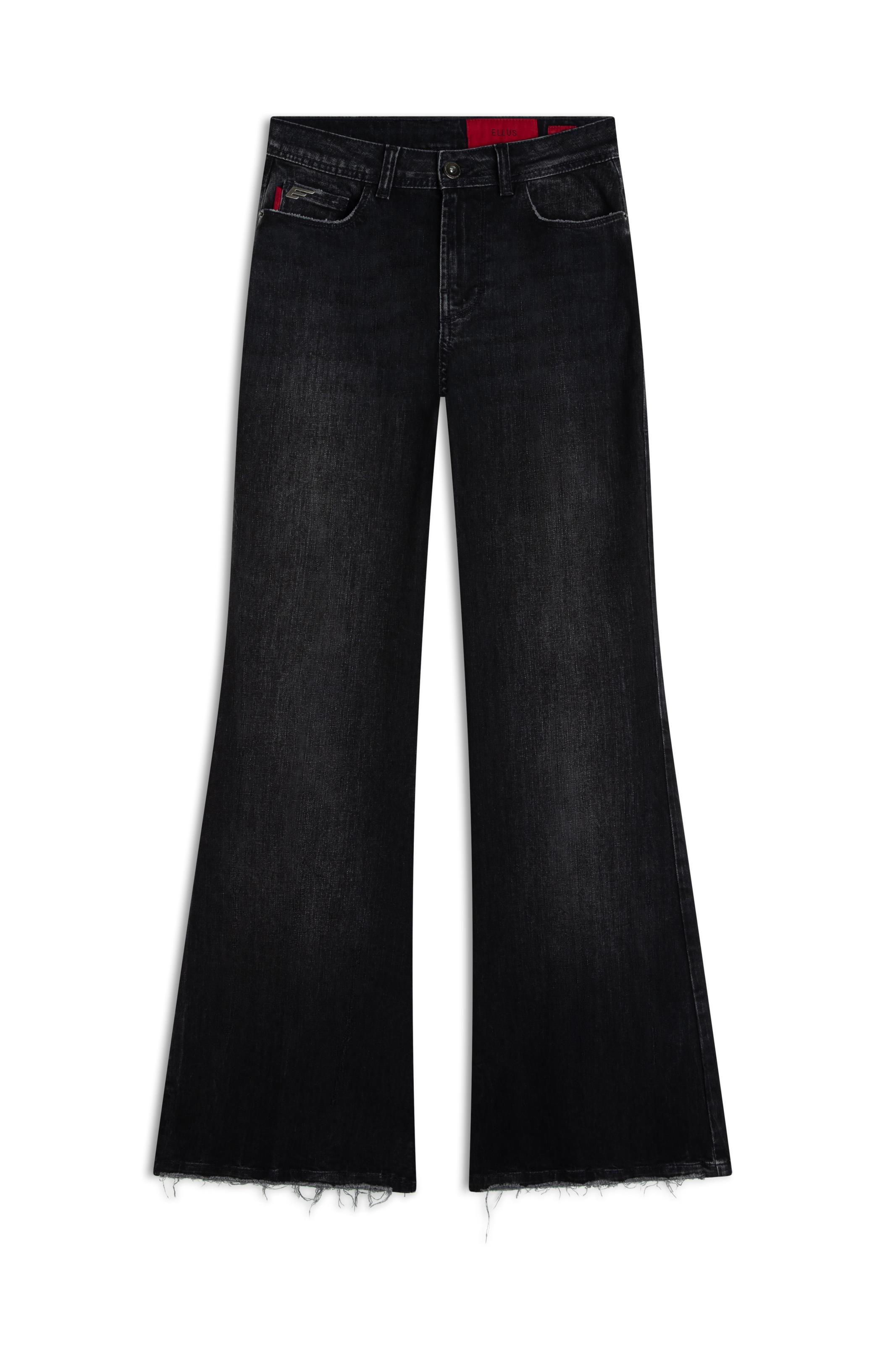Calça Intense Black Flare Lav. Escuro C/ Tie Dye