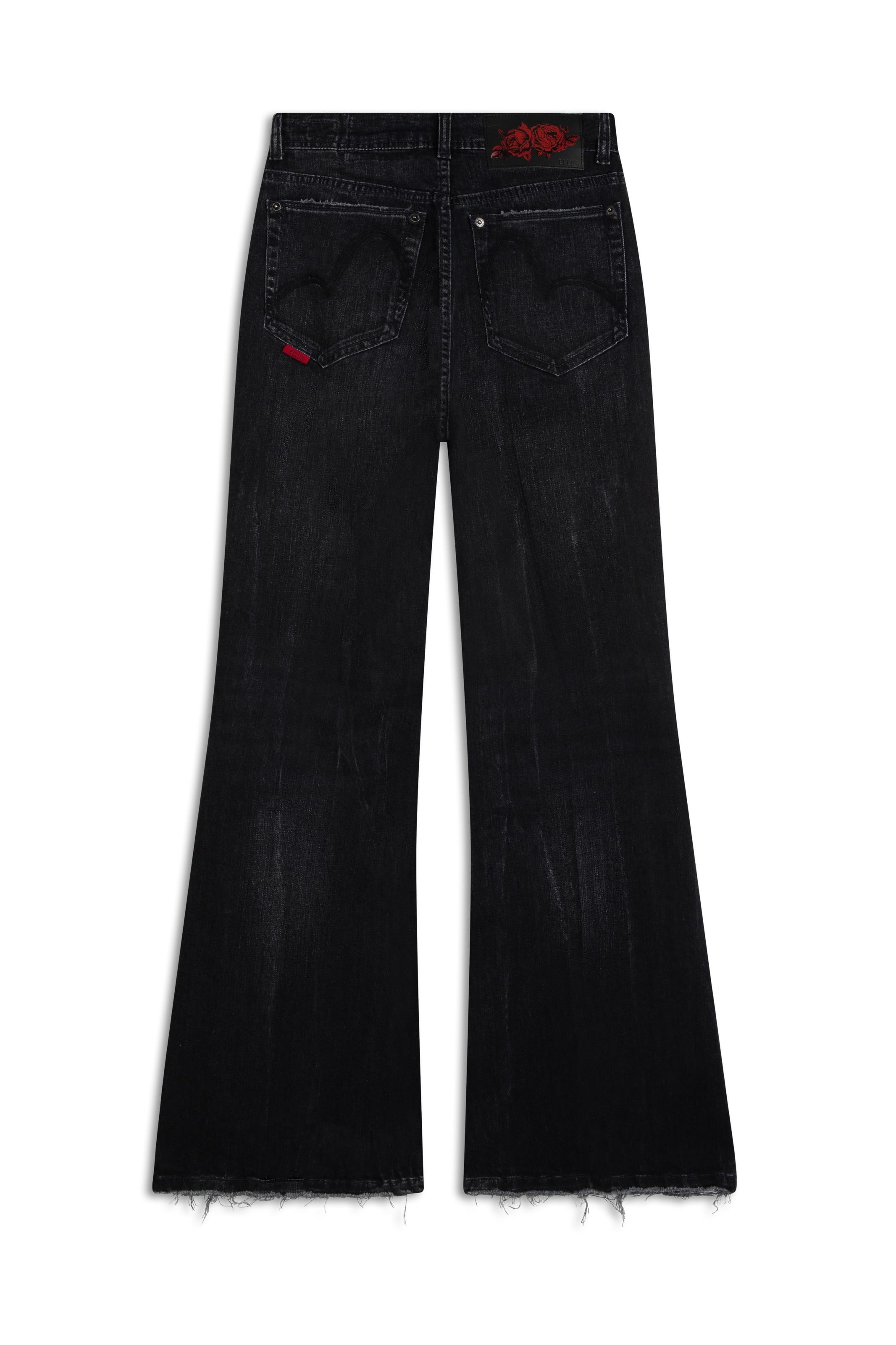 Calça Intense Black Flare Lav. Escuro C/ Tie Dye