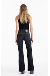Calça Intense Black Flare Lav. Escuro C/ Tie Dye