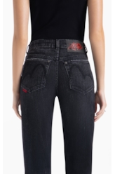 Calça Intense Black Flare Lav. Escuro C/ Tie Dye