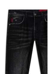 Calça Intense Black Motorcycle Easa Lav. Escuro C/3d e Puidos