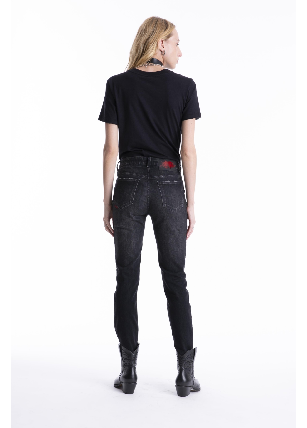 Calça Intense Black Skinny 1790-Lav.Black C/ Tie Dye