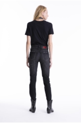 Calça Intense Black Skinny 1790-Lav.Black C/ Tie Dye