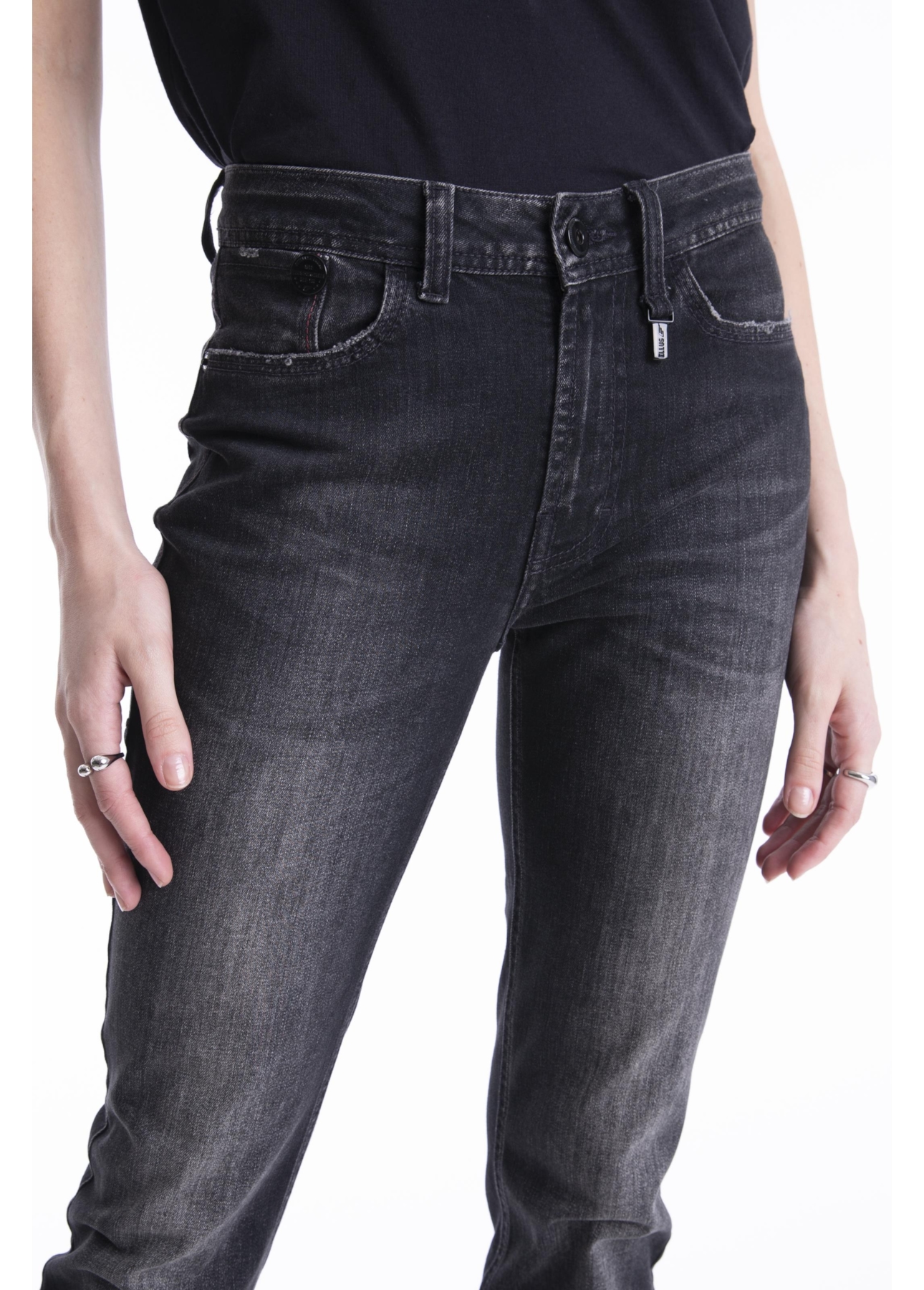 Calça Intense Black Skinny 1790-Lav.Black C/ Tie Dye