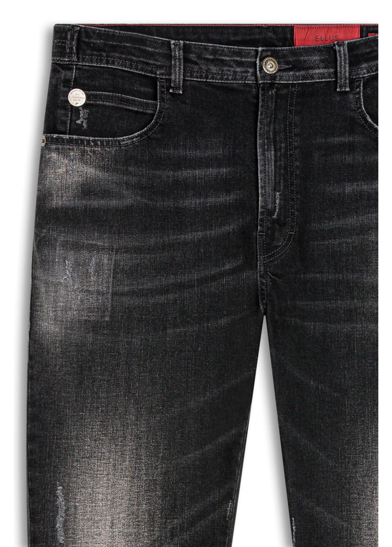 Calça Intense Black Slim Black C/ Cerzidos