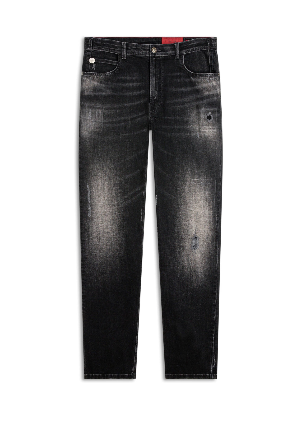 Calça Intense Black Slim Black C/ Cerzidos